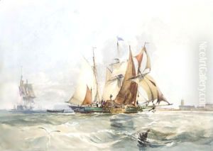 Shipping Off Portsmouth by George the Elder Chambers