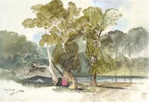 Figures Resting In A Shady Glade, Vodena, Greece