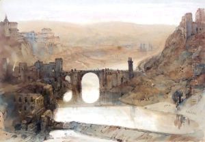 The Bridge Of Toledo by David Roberts