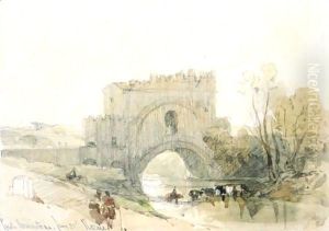 Ponte Nomentano, Rome by David Roberts
