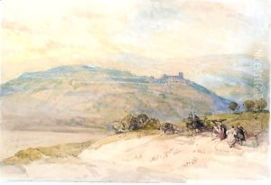 Sabaste, Ancient Samaria by David Roberts