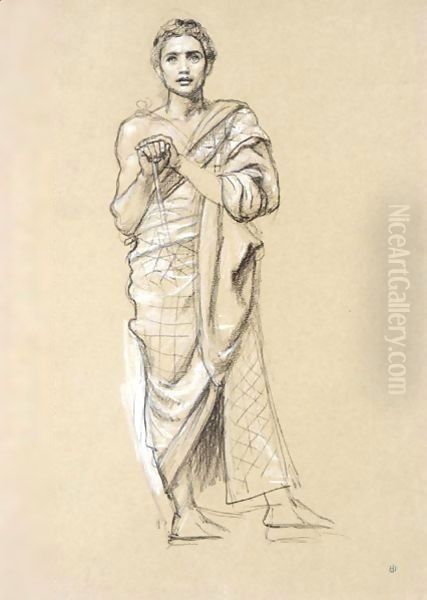 Study For One Of The Queen Of Sheba's Attendants In The Queen Of Sheba's Visit To King Solomon - view 1