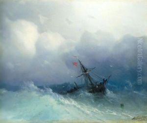Shipwreck On Stormy Seas by Ivan Konstantinovich Aivazovsky