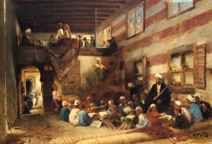 In The Classroom by Konstantin Egorovich Egorovich Makovsky