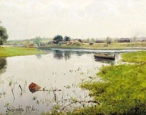 Landscape With Lake by Alexander Alexandrovich Kiselev