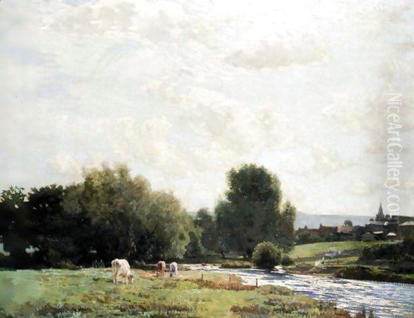 A View Of East Linton by Robert Noble