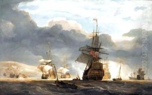 A British Squadron Off Torbay by John Christian Schetky