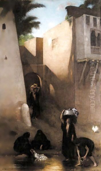 Femmes Fellahs Au Lavoir, Caire - view 1