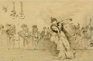 Sketch After 'El Jaleo' by John Singer Sargent