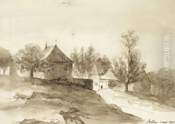 Landscape With Houses, 1860 - view 1
