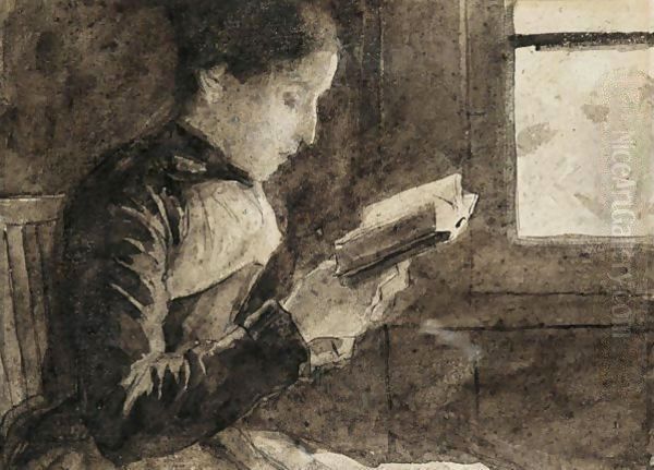 Reading Woman At The Window - view 1