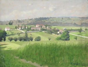 Landscape In Epinay-Sur-Orges, 1891 by Felix Edouard Vallotton