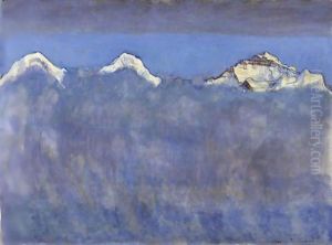 Eiger, Monk And Virgin Above A Sea Of Fog, 1908 by Ferdinand Hodler