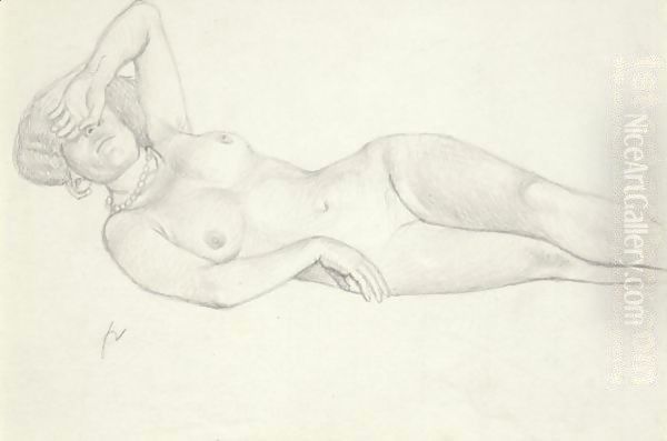 Lying Female Nude - view 1