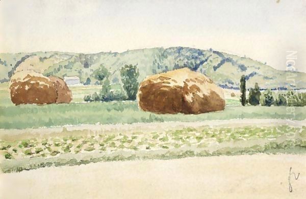 The Hay Stacks - view 1