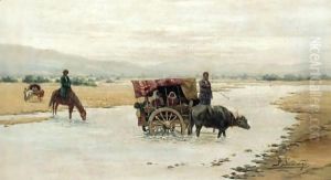 Travellers In Karakum by Richard Karlovich Zommer