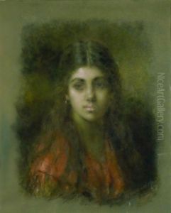 Young Beauty 2 by Alexei Alexeivich Harlamoff