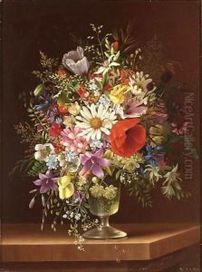 A Flower Still Life by Adelheid Dietrich