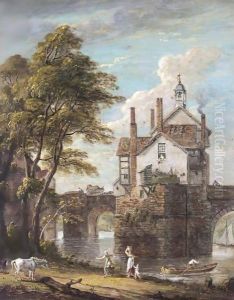 Bridgnorth, Shropshire by Paul Sandby