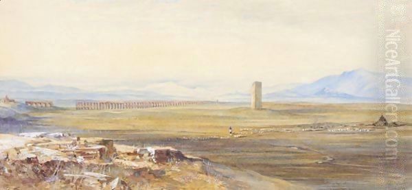 Campagna Di Roma, Alexandrine Aqueduct - view 1