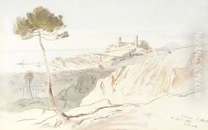 Cannes, France by Edward Lear