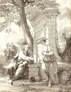 Christ And The Woman Of Samaria At The Well by Nicolaes Verkolje