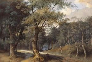 A Path Through A Forest by Joseph Augustus Knip
