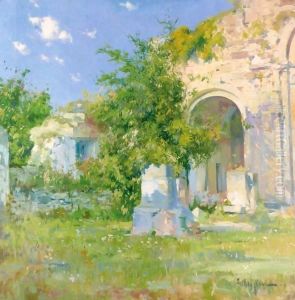 Ruinas En La Iglesia De Santa Maria, Besalu (The Church Of Santa Maria, Besalu) by Eliseu Meifren i Roig