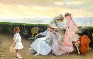 On The Terrace In Biarritz