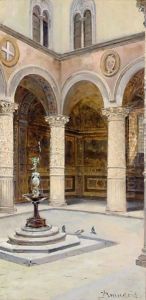 Cortile Di Palazzo Vecchio, Florence by Antonietta Brandeis