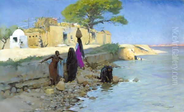 Washerwomen On The Nile - view 1