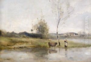 L'Etang Au Bouleau Et A La Vachere by Jean-Baptiste-Camille Corot