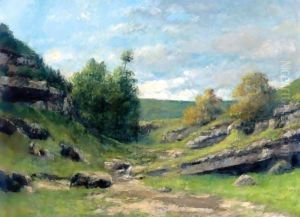 La Vallee Rocheuse by Gustave Courbet