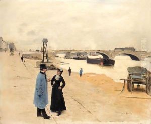Le Pont De Bercy by Jean-Georges Beraud