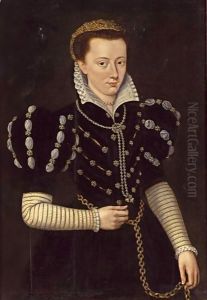 A Portrait Of A Noble Lady by Mor, Sir Anthonis (Antonio Moro)