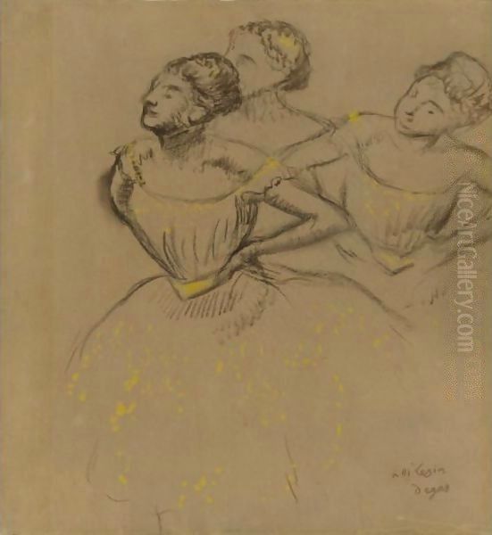 Etude De Trois Danseuses - view 1