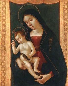 Madonna And Child With A Goldfinch by Romano Antoniazzo