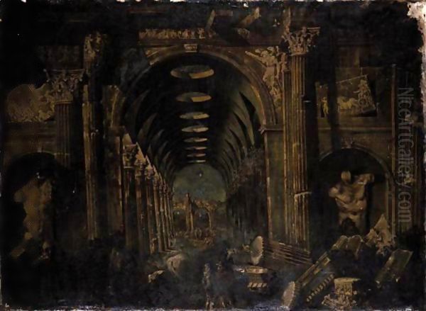 An Architectural Capriccio With The Baths Of Diocletian Baths - view 1
