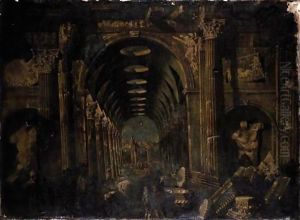 An Architectural Capriccio With The Baths Of Diocletian Baths