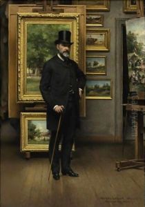 Self Portrait In A Picture Gallery