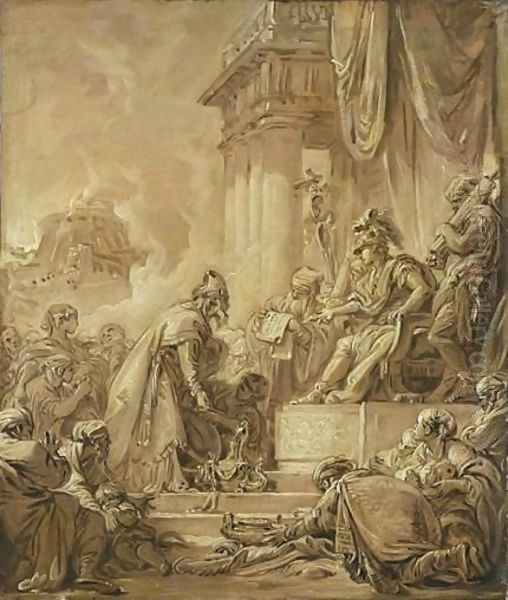 Le Pretre Joshuah Offrant Les Tresors Du Temple A Titus - view 1