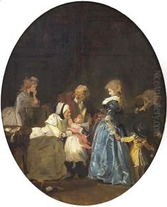 Scene Familiale by Philibert-Louis Debucourt