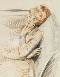 Madame Helleu Se Reposant by Paul Cesar Helleu