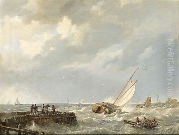 Shipping Off The Coast - view 1