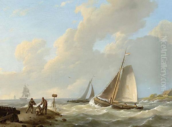 Shipping Off The Dutch Coast - view 1