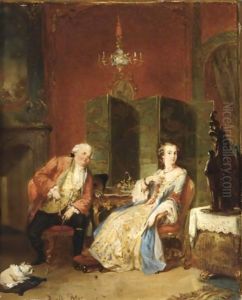 The Flirtation by David Bles