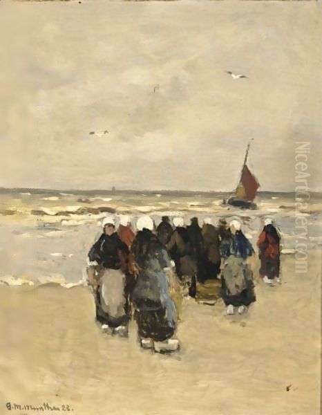 Fisherfolk On The Beach - view 1