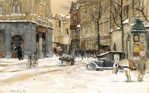 A Wintry Day At The Buitenhof, The Hague - view 1