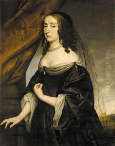 Portrait Der Konigin Elisabeth Von Bohmen (1596-1662) by Gerrit Van Honthorst