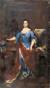 Portrait Von Konigin Sophie Charlotte In Preussen (1668-1705) by Sir Godfrey Kneller